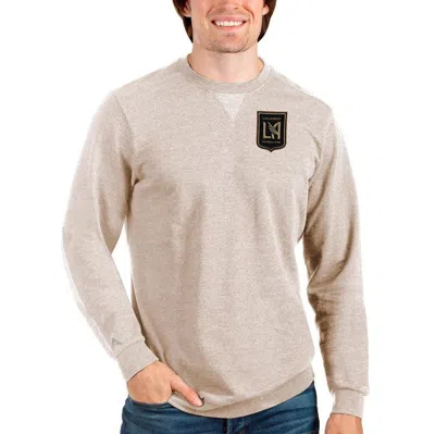 Antigua Oatmeal Lafc Reward Crewneck Pullover Sweatshirt