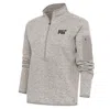 Antigua Oatmeal Mit Engineers Fortune Half-zip Pullover Jacket In Oatmeal