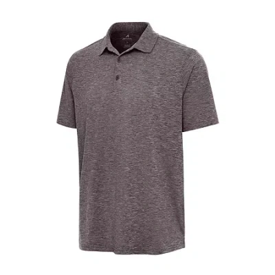 Antigua Par 3 Mens Classic Fit Short Sleeve Polo Shirt In Brown