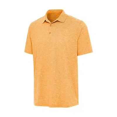 Antigua Par 3 Mens Classic Fit Short Sleeve Polo Shirt In Orange