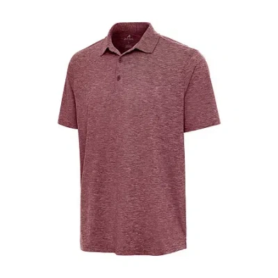 Antigua Par 3 Mens Classic Fit Short Sleeve Polo Shirt In Red