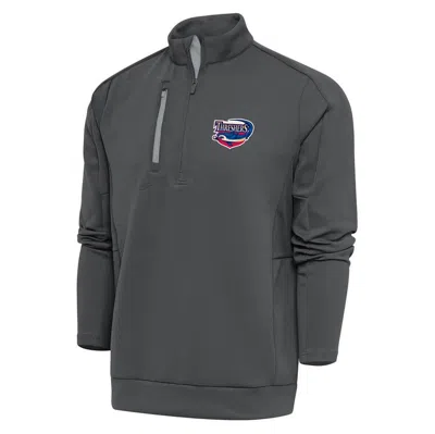 Antigua Pewter Clearwater Threshers Generation Quarter-zip Pullover Top