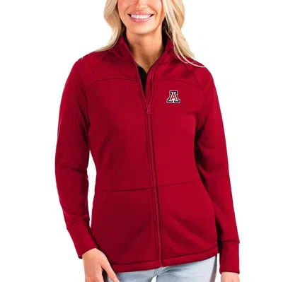 Antigua Red Arizona Wildcats Links Full-zip Golf Jacket