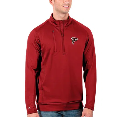 Antigua Red Atlanta Falcons Big & Tall Generation Quarter-zip Pullover Jacket