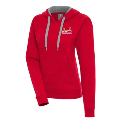 Antigua Red Palm Beach Cardinals Victory Pullover Hoodie