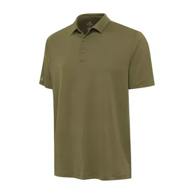 Antigua Reprocess Mens Regular Fit Short Sleeve Polo Shirt In Green