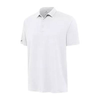 Antigua Reprocess Mens Regular Fit Short Sleeve Polo Shirt In White
