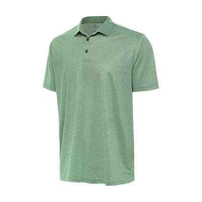 Antigua Rings Mens Regular Fit Short Sleeve Polo Shirt In Green