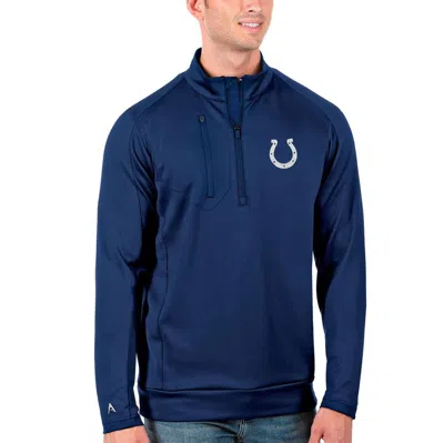 Antigua Royal Indianapolis Colts Generation Quarter-zip Pullover Jacket