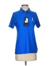 Antigua Short Sleeve Polo Shirt In Blue