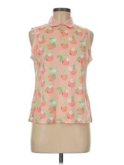 Pre-owned Antigua Sleeveless Blouse In Pink