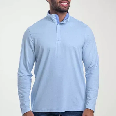 Antigua Spring 2025 Mens Mock Neck Long Sleeve Quarter-zip Pullover Sweater In Multi