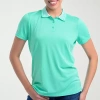 Antigua Spring 2025 Womens Short Sleeve Polo Shirt In Blue