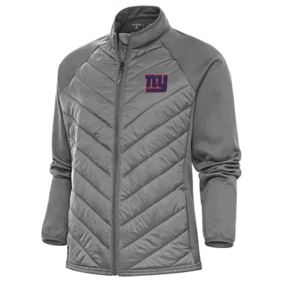 Antigua Steel New York Giants Altitude Full-zip Jacket In White