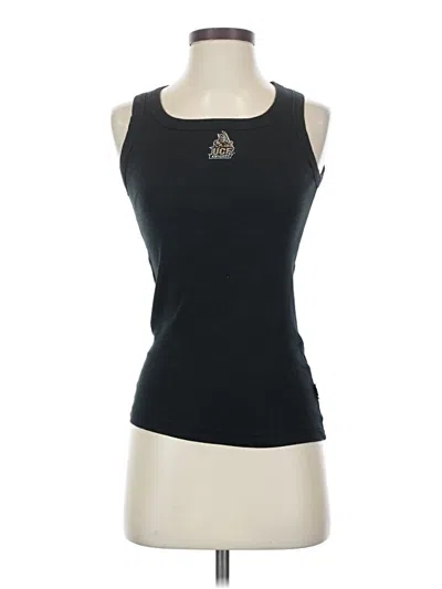 Pre-owned Antigua Tank Top Black Halter Neckline Tops
