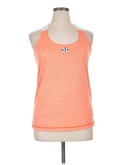 Pre-owned Antigua Tank Top Orange Halter Neckline Tops