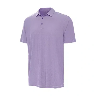 Antigua Twine Mens Regular Fit Short Sleeve Polo Shirt In Purple