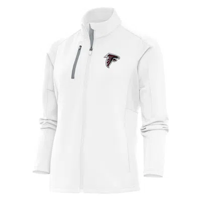 Antigua White Atlanta Falcons Team Logo Generation Full-zip Jacket