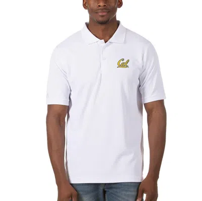 Antigua White Cal Bears Legacy Pique Polo