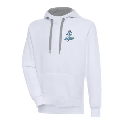 Antigua White Hartford Yard Goats Victory Pullover Hoodie