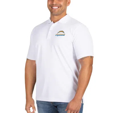 Antigua White Los Angeles Chargers Big & Tall Legacy Pique Polo