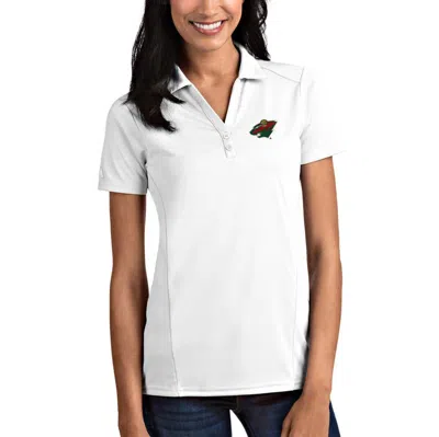 Antigua White Minnesota Wild Tribute Polo