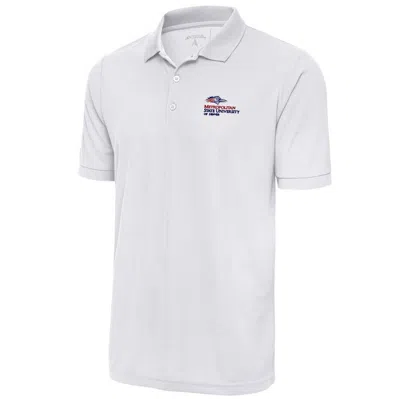 Antigua White Msu Denver Roadrunners Legacy Pique Polo