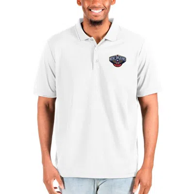 Antigua White New Orleans Pelicans Big & Tall Affluent Polo