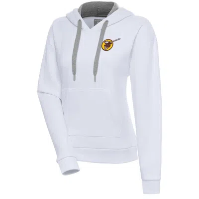 Antigua White San Diego Padres Cooperstown Victory Pullover Hoodie