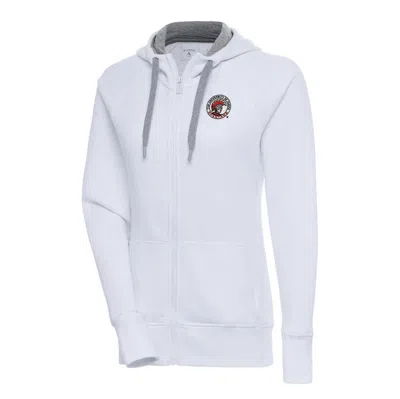 Antigua White Tampa Spartans Victory Full-zip Hoodie