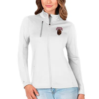 Antigua White/silver Montana Grizzlies Generation Full-zip Jacket