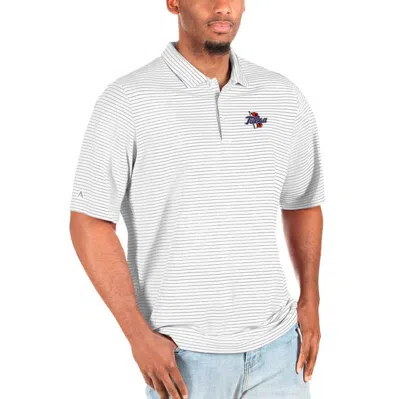 Antigua White/silver Tulsa Golden Hurricane Esteem Big & Tall Polo