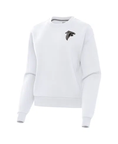 Antigua Women's Atlanta Falcons Victory Pullover Sweatshirt In White