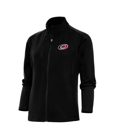 Antigua Women's Black Carolina Hurricanes Team Logo Generation Full-zip Jacket