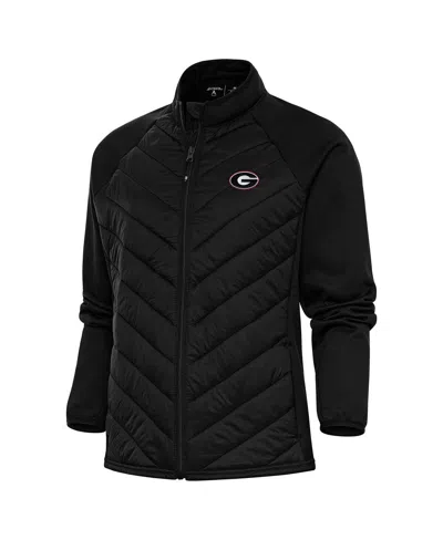 Antigua Women's Black Georgia Bulldogs Altitude Full-zip Jacket