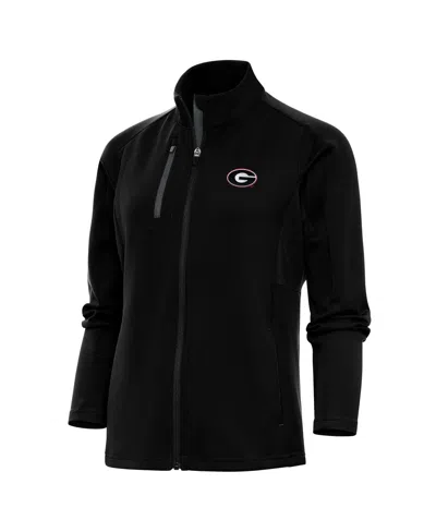 Antigua Women's Black Georgia Bulldogs Generation Full-zip Jacket