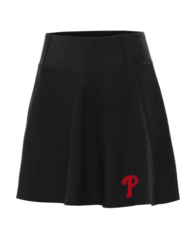 Antigua Women's Black Philadelphia Phillies Chip Skort