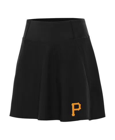 Antigua Women's Black Pittsburgh Pirates Chip Skorts