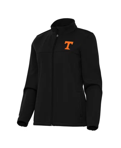 Antigua Women's Black Tennessee Volunteers Links 2 Full-zip Golf Jacket