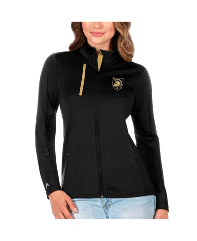 Antigua Women's Black/gold Army Black Knights Generation Full-zip Jacket In Black,yellow