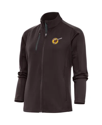 Antigua Women's Brown San Diego Padres Cooperstown Logo Generation Full-zip Jacket