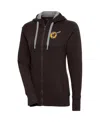Antigua Women's Brown San Diego Padres Cooperstown Victory Full-zip Hoodie