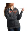 Antigua Women's Charcoal Baltimore Orioles Team Logo Victory Full-zip Hoodie In Charcoal