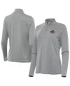 Antigua Women's Gray Ohio State Buckeyes Reprocess Quarter-zip Sweatshirt In Gray