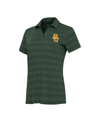 Antigua Women's Green Baylor Bears Tunnel Polo Shirt