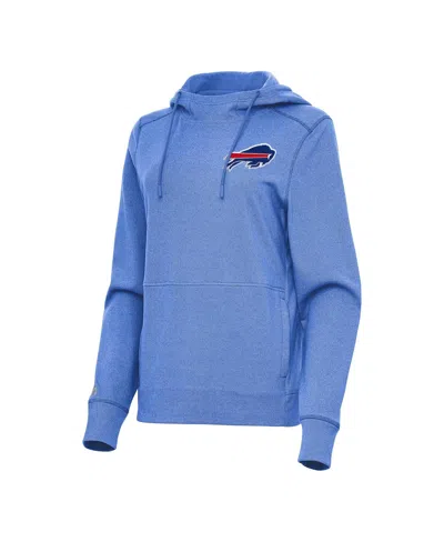 Antigua Women's Heather Royal Buffalo Bills Justice Pullover Hoodie In Pink