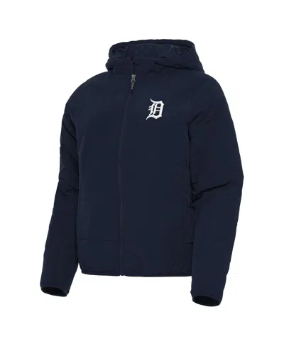 Antigua Women's Navy Detroit Tigers Universe Full-zip Hoodie Jacket In Blue