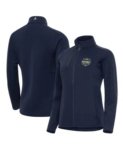 Antigua Women's Navy Michigan Wolverines 2026 Ncaa Men's Basketball National Champions Generation Full-zip J In Blue
