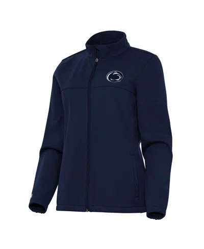 Antigua Women's Navy Penn State Nittany Lions Links 2 Full-zip Golf Jacket In Blue