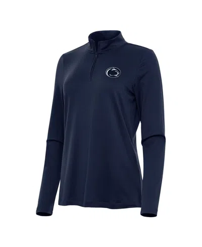 Antigua Women's Navy Penn State Nittany Lions Reprocess Quarter-zip Top